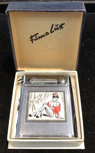 Vintage Germany Fuma Lux Lighter With Flashlight -