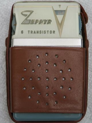 Zephyr 6 Transistor Radio Or To Restore