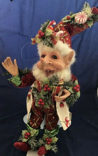 Mark Roberts Christmas Elf 12 Inches Tall Peppermint Candy 3