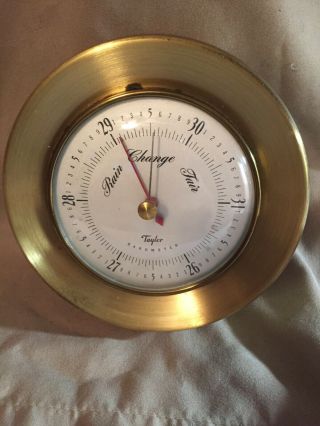 Vintage Taylor Barometer 5 1/2 Inches