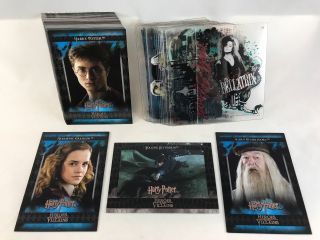 Harry Potter Heroes & Villains (artbox/2010) Complete Card Set W/ All Clear (72)