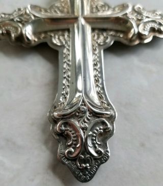 WALLACE 2002 STERLING SILVER CROSS CHRISTMAS ORNAMENT 363 4