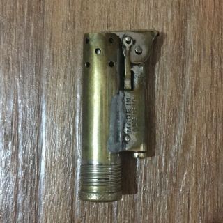 Wwi Era Trench - Style Rare Taifun Brass Lighter Made In Austria
