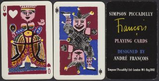 Vintage Simpson Piccadilly Playing Cards 1953 Design André François