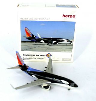 Herpa Miniaturmodelle Southwest Airlines Boeing 737 - 700 Shamu 1/200 Diecast Jet