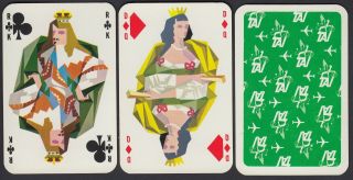 Vintage Scaramouche Playing Cards For Tai Airlines 1959