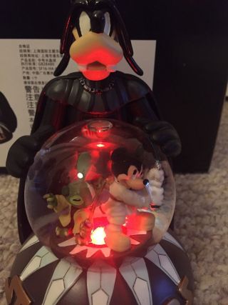 Disneyland Paris Star Wars Darth Vader Goofy Snow Globe Jedi Mickey Stitch Yoda