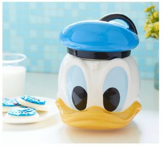 Disney Store Exclusive Donald Duck 85th Anniversary Birthday Cookie Jar - Nib