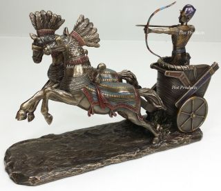 Ramses The Great Egyptian Pharaoh Ramesses Ii Chariot Statue Sculpture