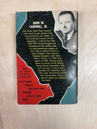John W.  Campbell,  Jr.  Who Goes There? Old Paperback. 2