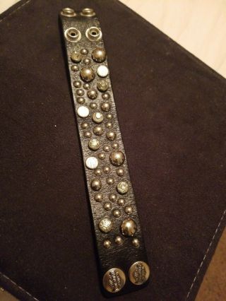 Harley Davidson Leather Bracelet