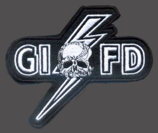 Black Label Society Member Fan Club G.  I.  F.  D Skull Lighting Patch
