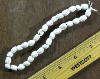 12 Inch Mississippian Shell Bead Necklace,  Barton Co. ,  Ga X Beutell