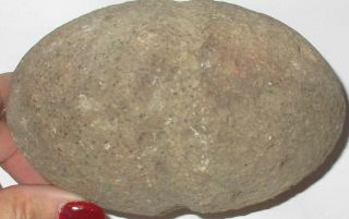 Rare Early Artifact Indian Made Full double groove Stone Hammerstone 5 1/4 