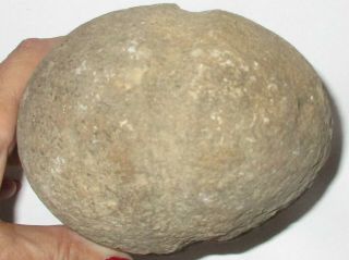 Rare Early Artifact Indian Made Full double groove Stone Hammerstone 5 1/4 