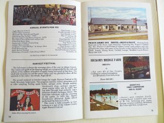 Vintage 1975 GETTYSBURG Adams County PA Travel Brochure,  Map,  Color Photos 3