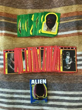 1979 Topps Alien The Movie Complete Base Card And Sticker Set Of 84,  22