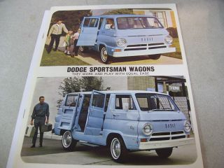 Rare 1964 Dodge Sportsman Wagons/vans Brochure