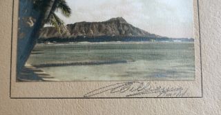 Albumen Photograph Honolulu Hawaii Pencil Signed J J Williams 1880 - 1920 3
