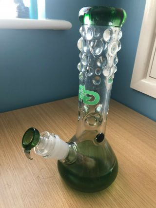 Grace Glass Beaker Ice Bong | Green 4
