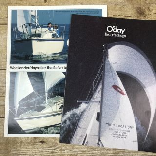 Vintage Sailboat Dealer Sales Brochures 1987 O 