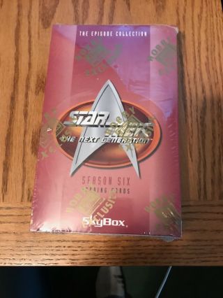 Star Trek The Next Generation Season 6 Trading Card Hobby Box