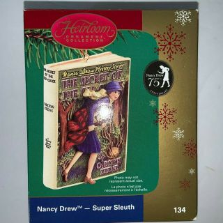 Nancy Drew 75th Anniversary Sleuth Christmas Ornament Carlton Cards 134