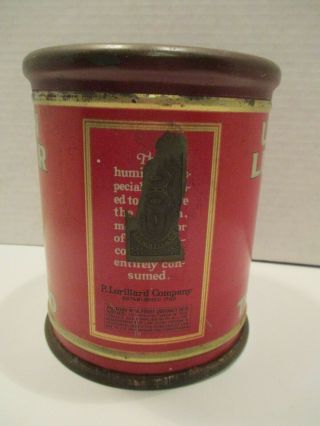 Vintage Lorillard Union Leader smoking tobacco humidor tin 3