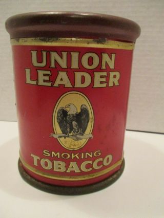 Vintage Lorillard Union Leader smoking tobacco humidor tin 5