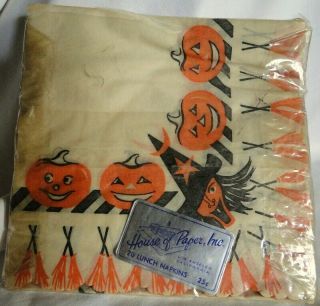 Vintage Halloween Paper Lunch Napkins House Of Paper