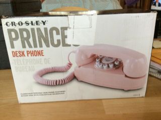 Princess Crosley Desk Phone Cr59,  Pink,  Classically Designed