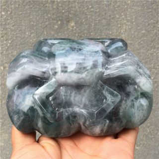 1.  71LB Natural fluorite crab Hand Carved Crystal Healing hOK1198 8