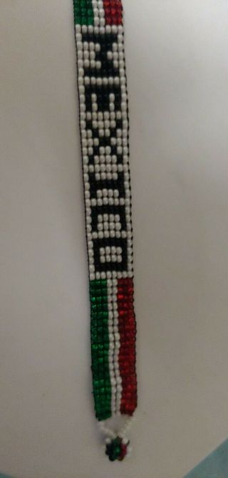Mexican Huichol Handmade Beaded Bracelet Unisex / Pulsera Mexicana De Chaquira 2