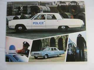 1967 Plymouth Police Car Brochure 10 Pages