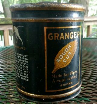 Vintage Granger Rough Cut Pipe Tobacco Knob Top 