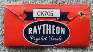 Vintage Nos Raytheon Germanium Crystal Diode Ck705