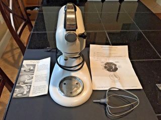 Vintage 40s Hobart Kitchen Aid Model 3b 10 Speed Mixer W/ Instructions & Beater