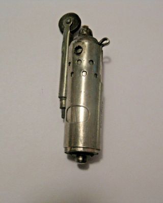 Primitive Vintage Silver Lighter Made In Japan C@@l