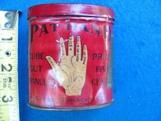 Vintage Pat Hand Pocket Tobacco Tin