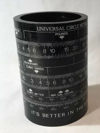 Vintage Universal Circle Metric Converter Plastic Cup - Souvenir From Bahamas