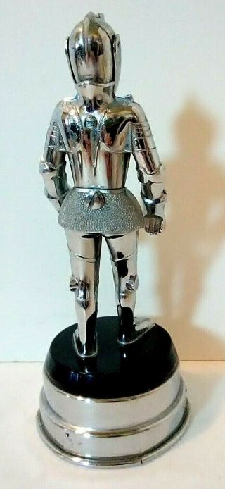 VINTAGE KNIGHT IN ARMOR CIGARETTE LIGHTER MUSIC BOX PAPER WEIGHT 2