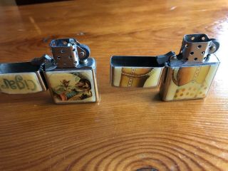 Vintage Look Pinup Girl And Spanish Puffs Lighter 1 - Zippo - Pre Owned 2