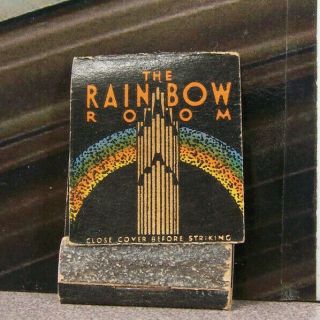 Vintage Matchbook Cover Q8 York City Rockefeller Center Mini Rainbow Room