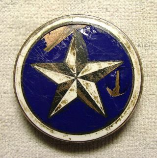 Star Enamel Radiator Badge Emblem 1925 Only Durant Motors
