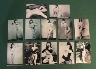 12 Betty Page Pin Up Trading Cards