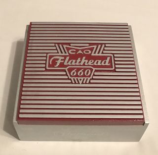 Cao Flathead 660 Carb Wooden Cigar Box W/ Removable Lid Very Unique,  Cool