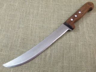 Vintage Intedge 10 Inch Stainless Steel Chef Butcher Knife - 5275