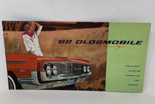 Oldsmobile 1962 Foldout Poster Car Dealer Sales Brochure Vintage F - 85 18 - 1254