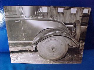 1930 Wrecked Auto Massachusetts State Police Photograph