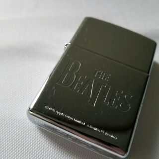 The Beatles Zippo Lighter 1996 Apple Corp.  Silver Color Minor Scratches